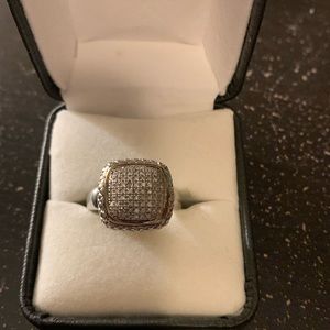 Sliver and Diamond Ring